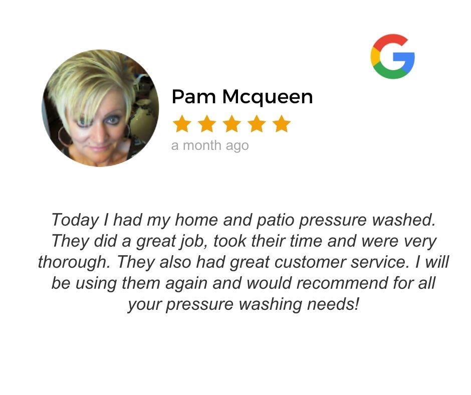 Chosyn Pressure Washing Google Review