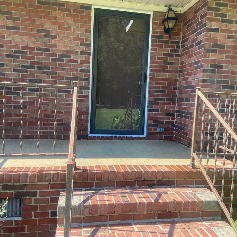 Outside stairs after Pressure Wash In Sumter SC