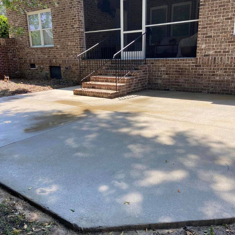 Patio After Cleaning in Sumter, SC