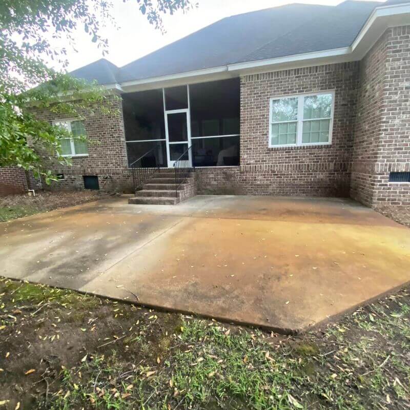 Patio Before Cleaning in Sumter, SC