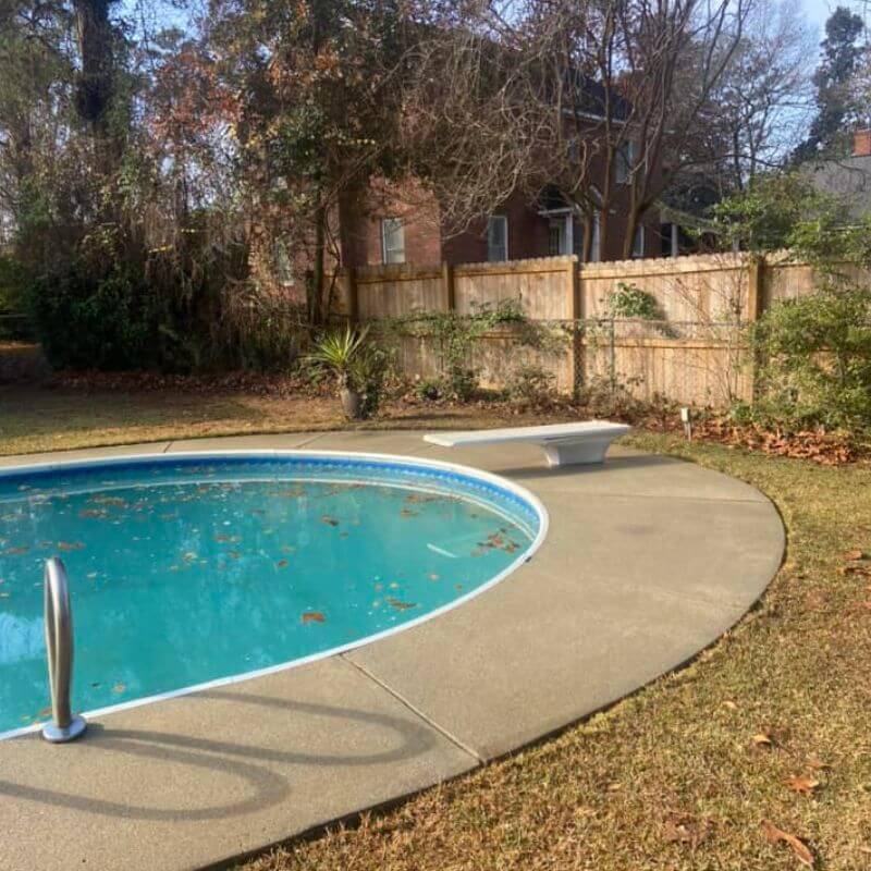 Pool Pathwalk After Cleaning In Sumter, SC