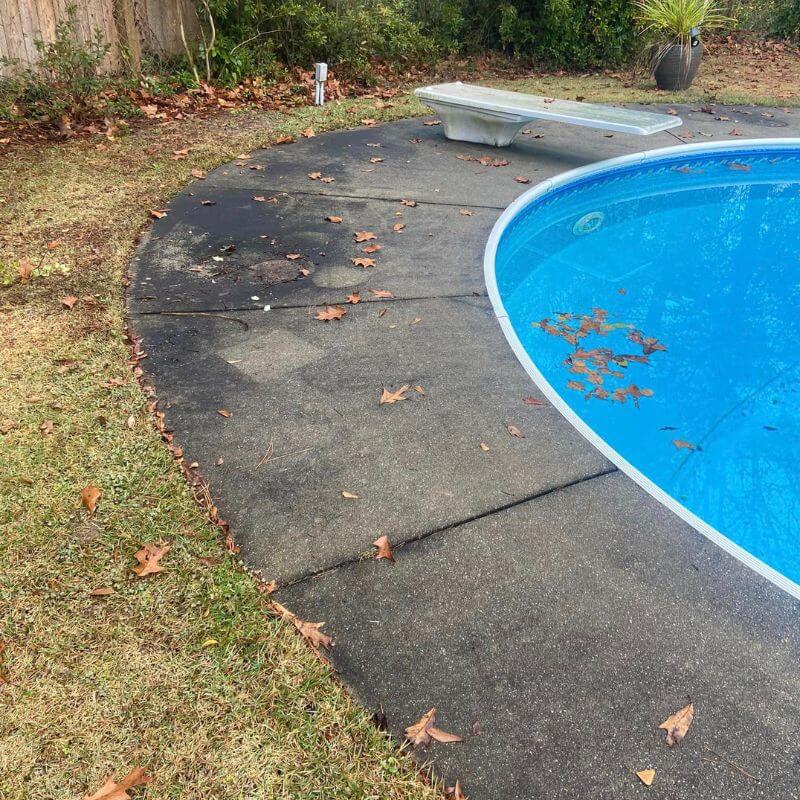 Pool Pathwalk Before Cleaning In Sumter, SC